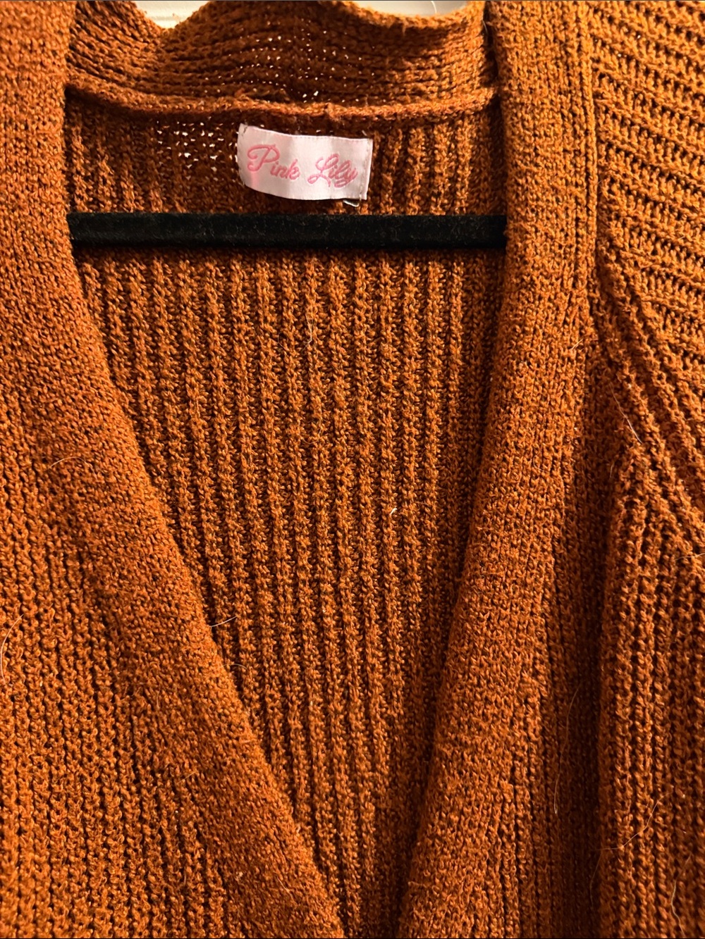Cozy Open-Front Knit Cardigan Sweater - Picture 3 of 5